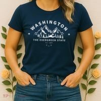 Washington The Evergreen State Women's T-Shirt thumb 2