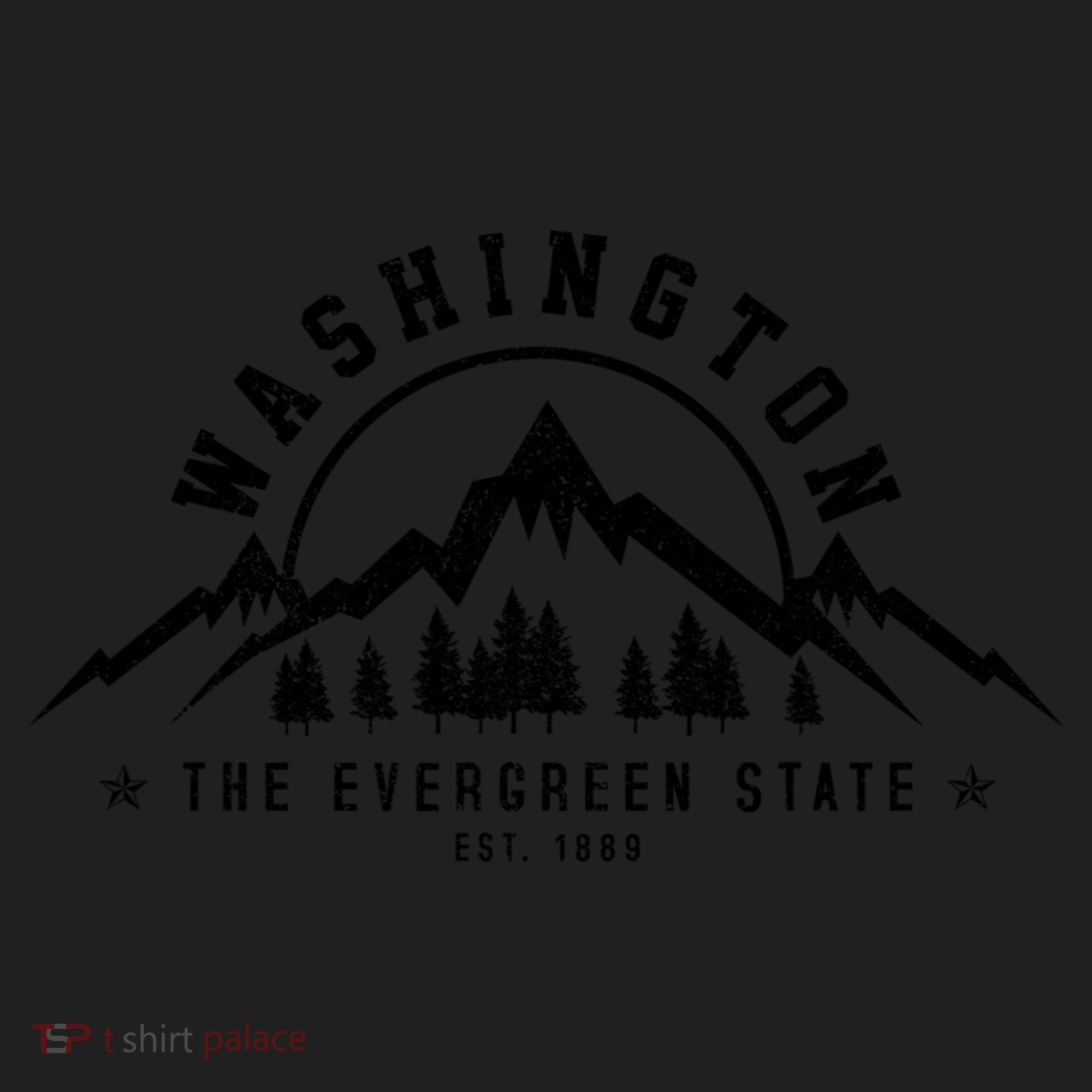 Washington The Evergreen State Nature Mountains Outdoor Gift T Hat