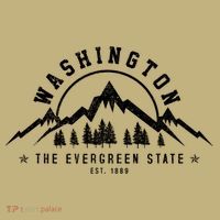 Washington The Evergreen State Nature Mountains Outdoor Gift T Polo thumb 2