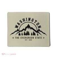 Washington The Evergreen State Nature Mountains Outdoor Gift T Mousepad thumb 0