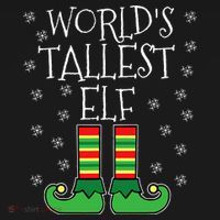 WorldS Tallest Elf Matching Family Group Christmas Couples Tank Top thumb 6