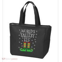 WorldS Tallest Elf Matching Family Group Christmas Couples Tote Bag thumb 3