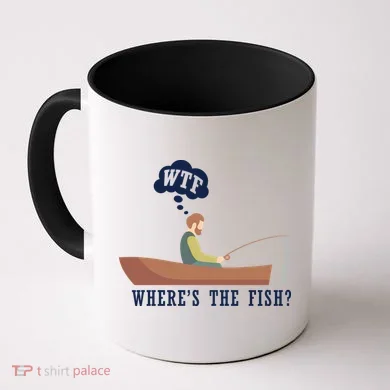 WTF Where The Fish Coffee Mug