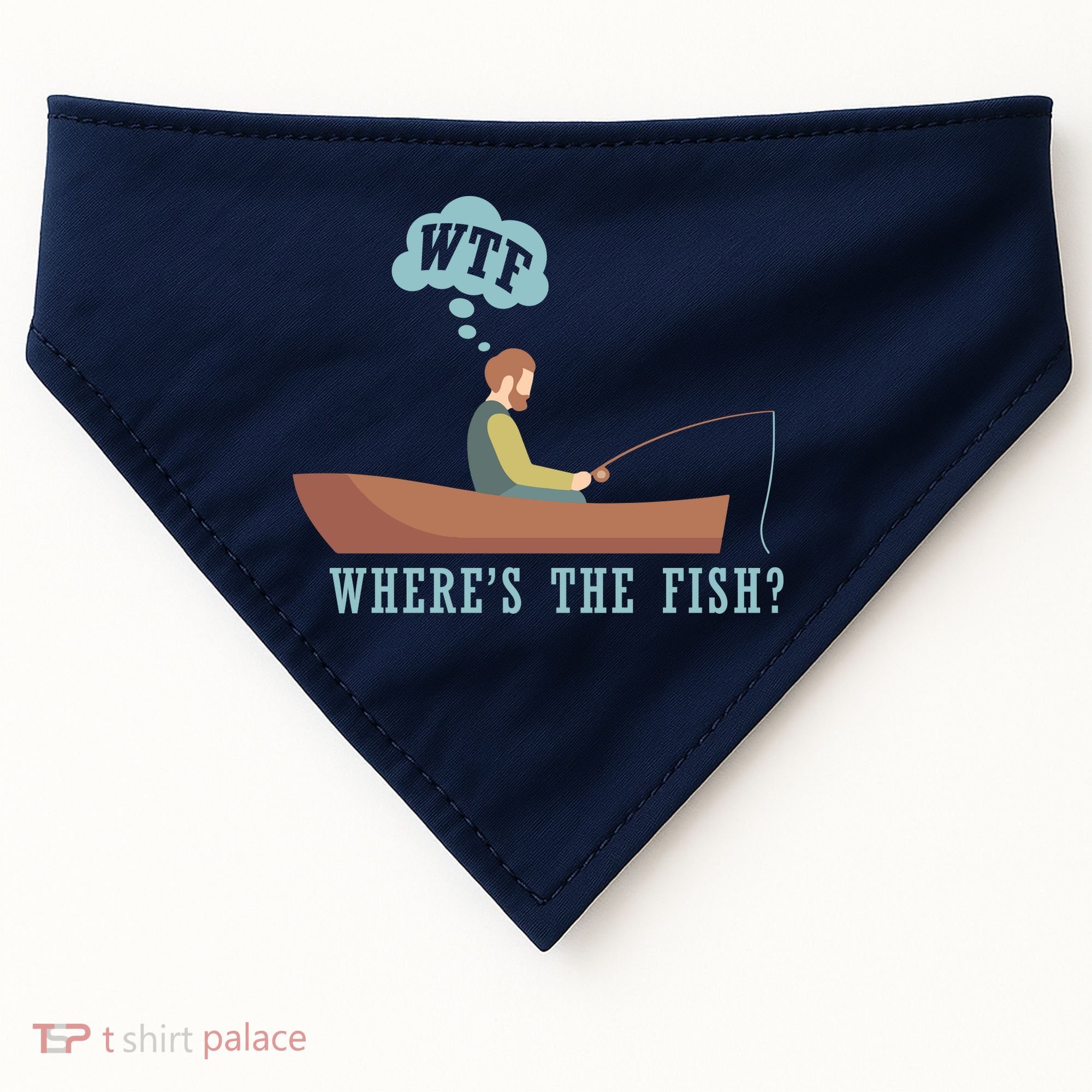 WTF Where The Fish USA-Made Doggie Bandana