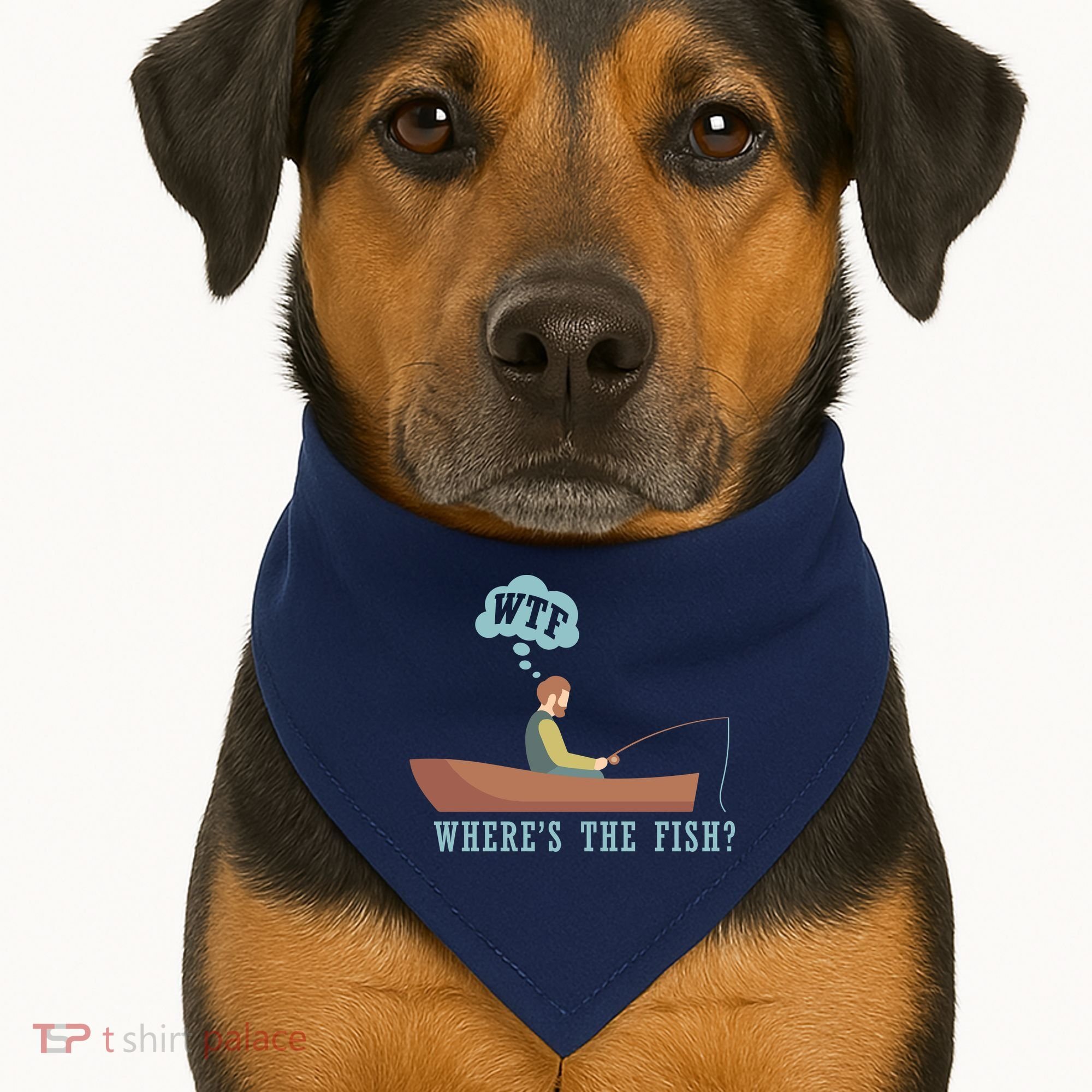 WTF Where The Fish USA-Made Doggie Bandana