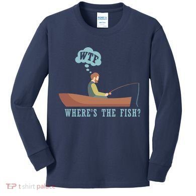 WTF Where The Fish Kids Long Sleeve Shirt