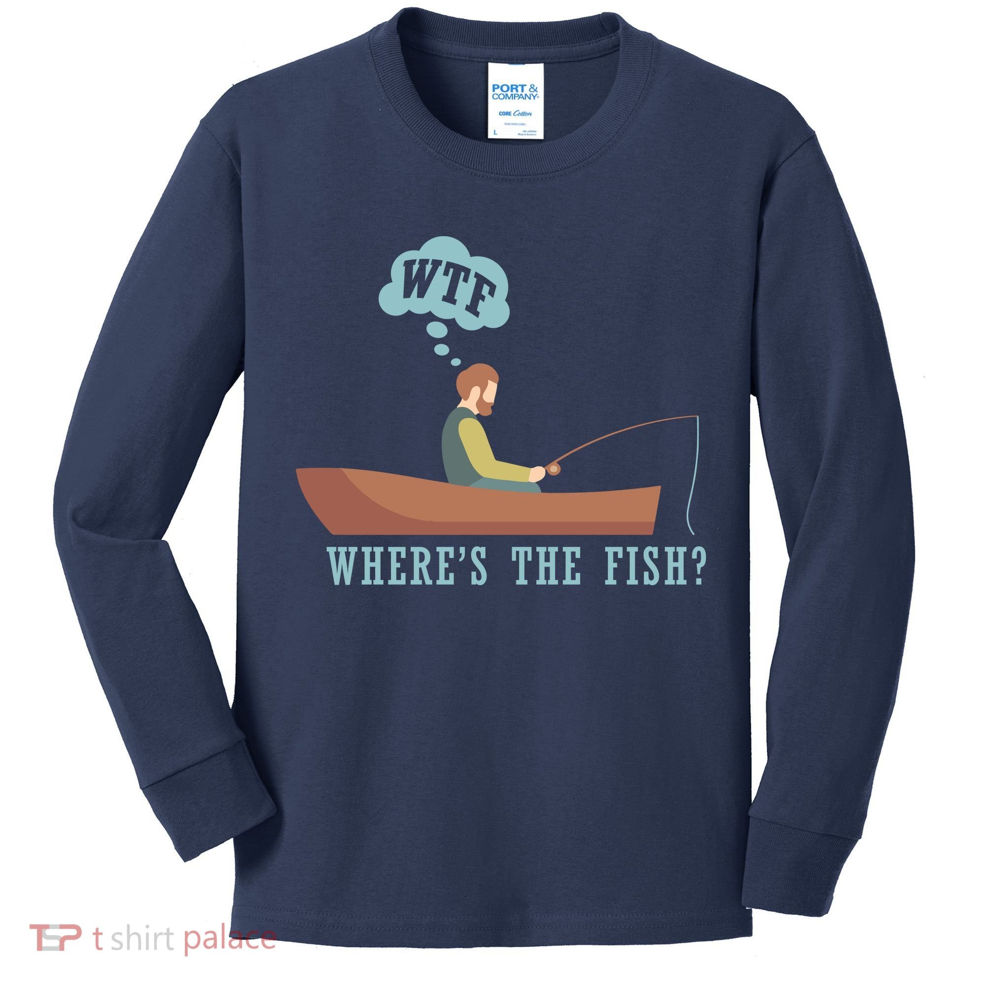 WTF Where The Fish Kids Long Sleeve Shirt