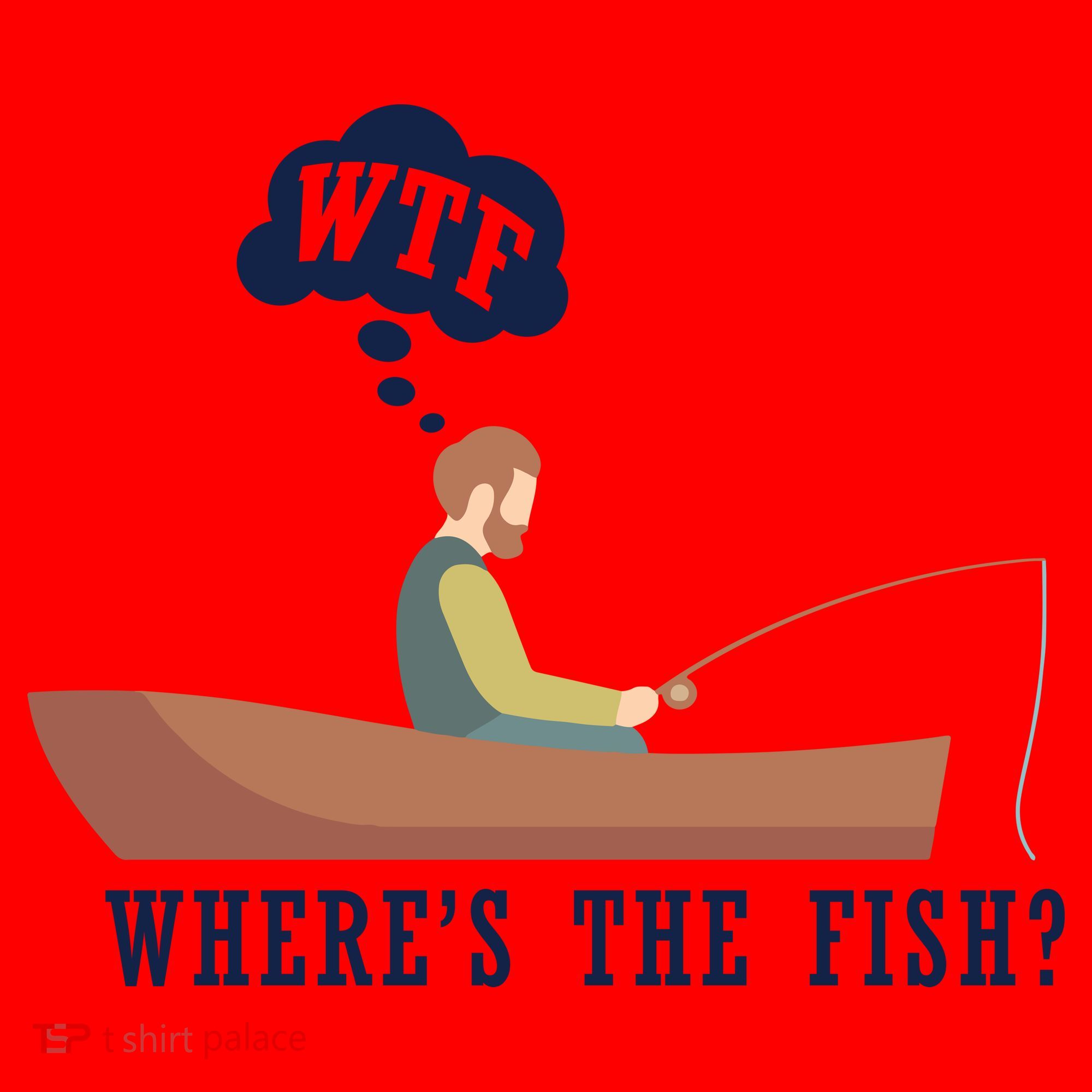 WTF Where The Fish Santa Hat