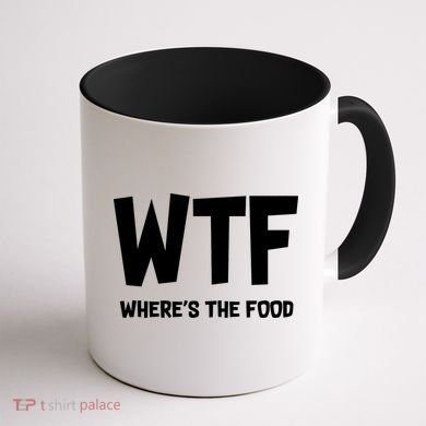 WTF Where's The Food Coffee Mug back