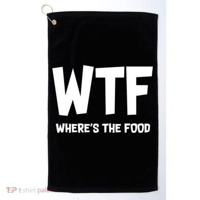 WTF Where's The Food Golf Towel