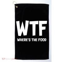 WTF Where's The Food Golf Towel thumb 0