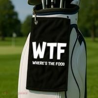 WTF Where's The Food Golf Towel thumb 2