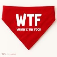 WTF Where's The Food USA-Made Doggie Bandana thumb 0