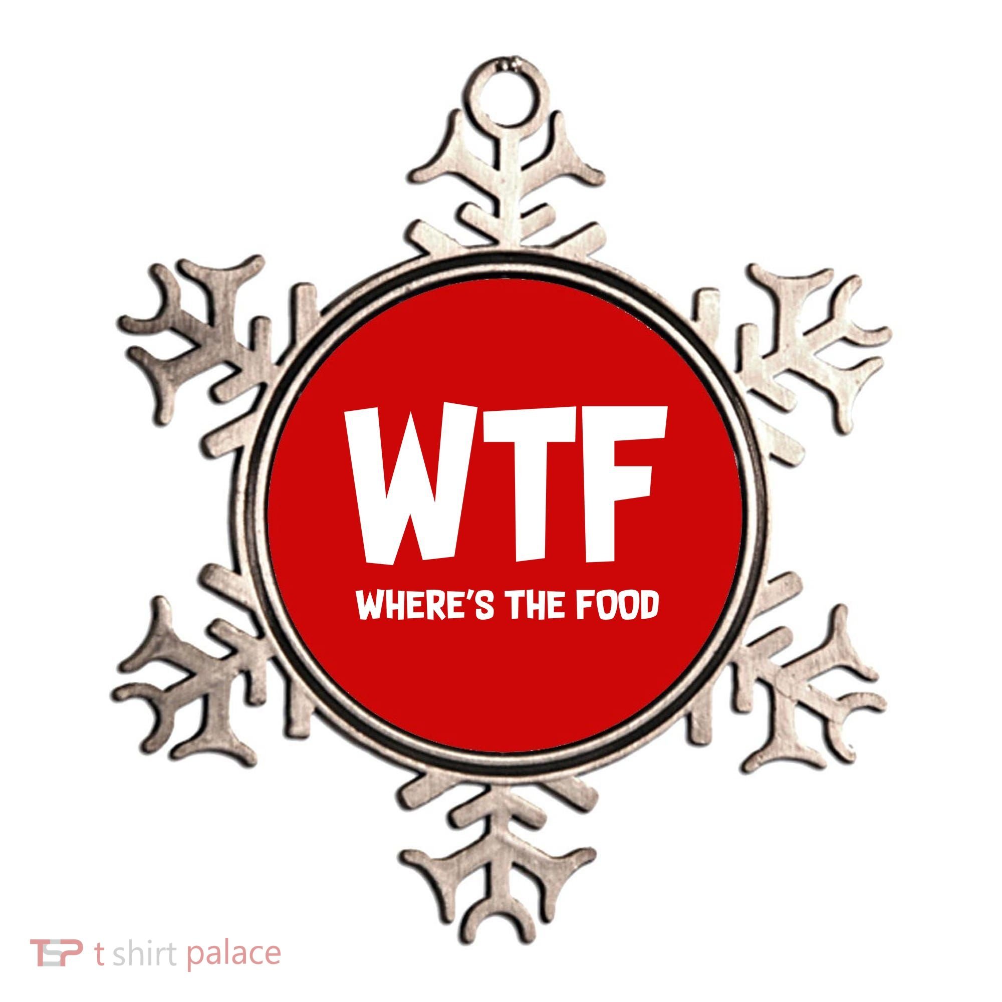 WTF Where's The Food Ornament