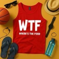 WTF Where's The Food Tank Top thumb 4