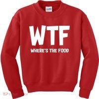 WTF Where's The Food Kids Sweatshirt thumb 0