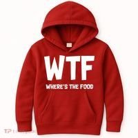 WTF Where's The Food Kids Hoodie thumb 0
