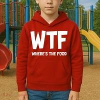 WTF Where's The Food Kids Hoodie thumb 2