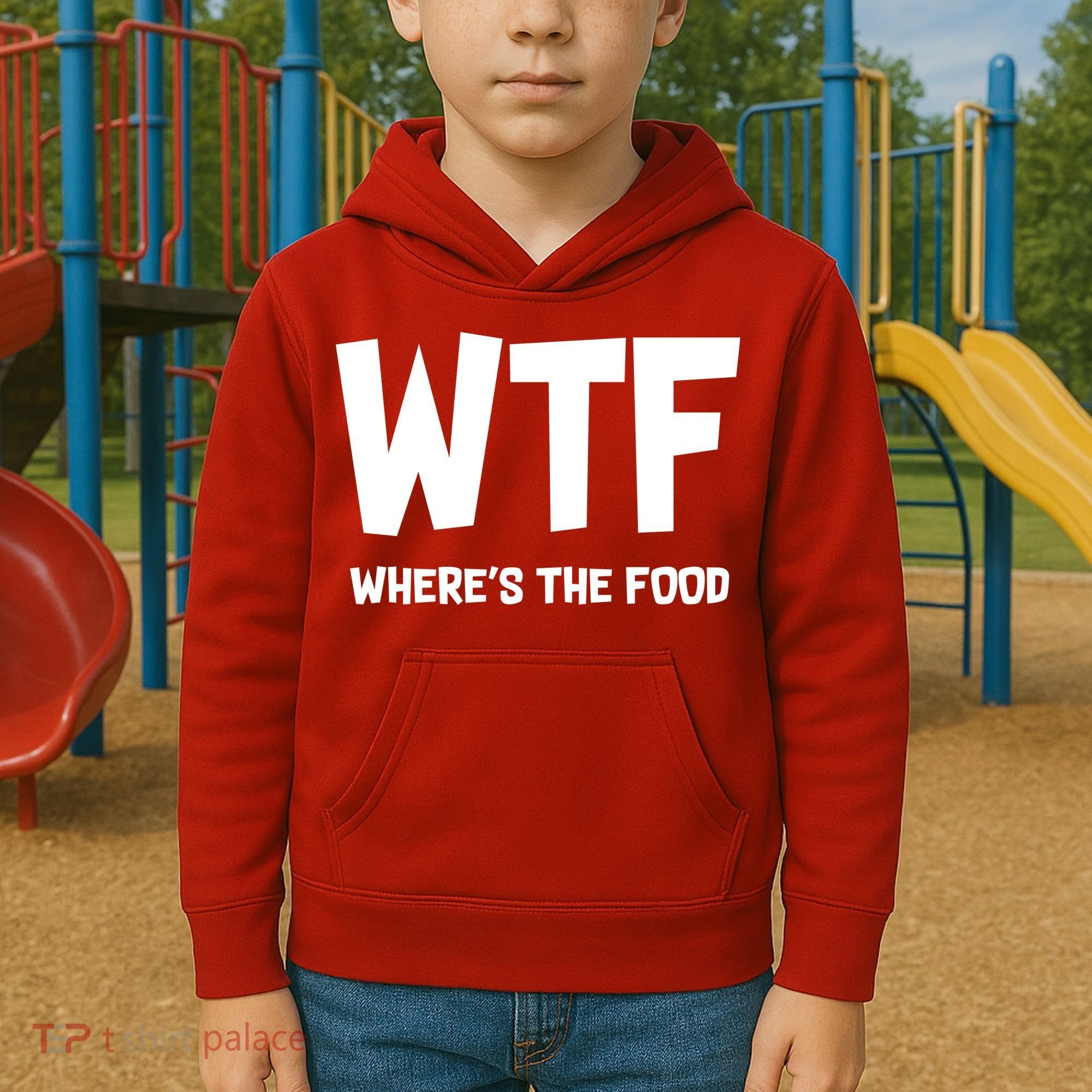 WTF Where's The Food Kids Hoodie