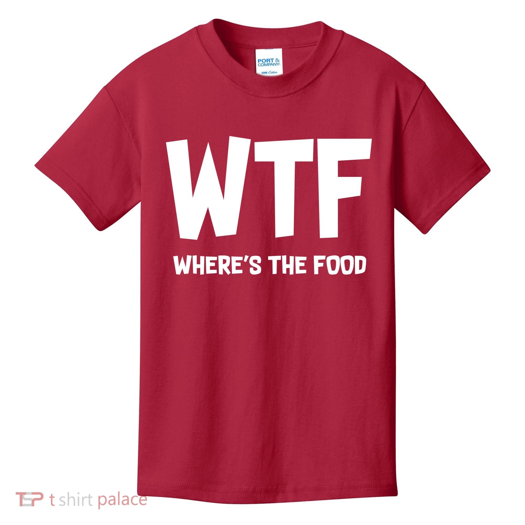 WTF Where's The Food Kids T-Shirt
