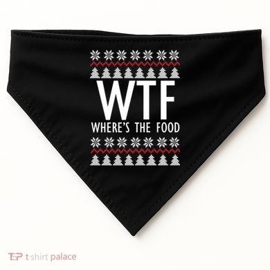 WTF Where's The Food Ugly USA-Made Doggie Bandana