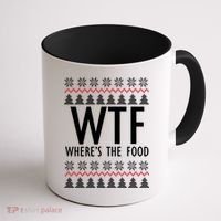 WTF Where's The Food Ugly Coffee Mug thumb 1
