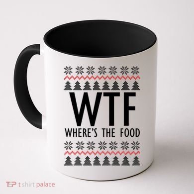 WTF Where's The Food Ugly Coffee Mug