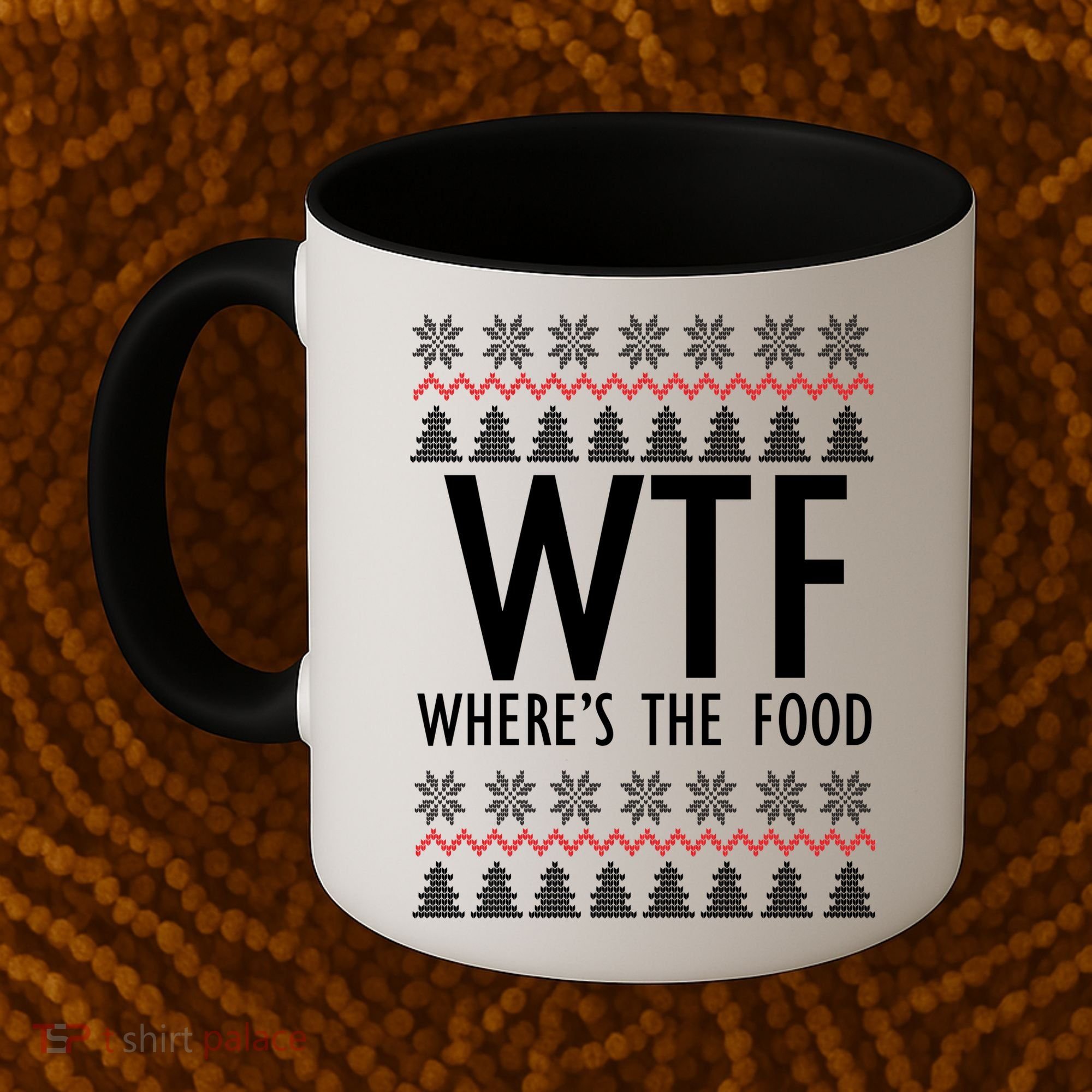 WTF Where's The Food Ugly Coffee Mug