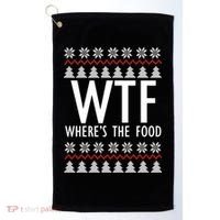 WTF Where's The Food Ugly Golf Towel thumb 0
