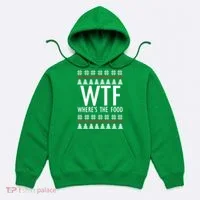 WTF Where's The Food Ugly Hoodie thumb 0