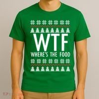 WTF Where's The Food Ugly T-Shirt thumb 3