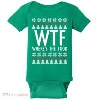 WTF Where's The Food Ugly Baby Bodysuit thumb 0