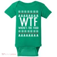 WTF Where's The Food Ugly Baby Bodysuit thumb 0