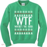WTF Where's The Food Ugly Kids Sweatshirt thumb 0