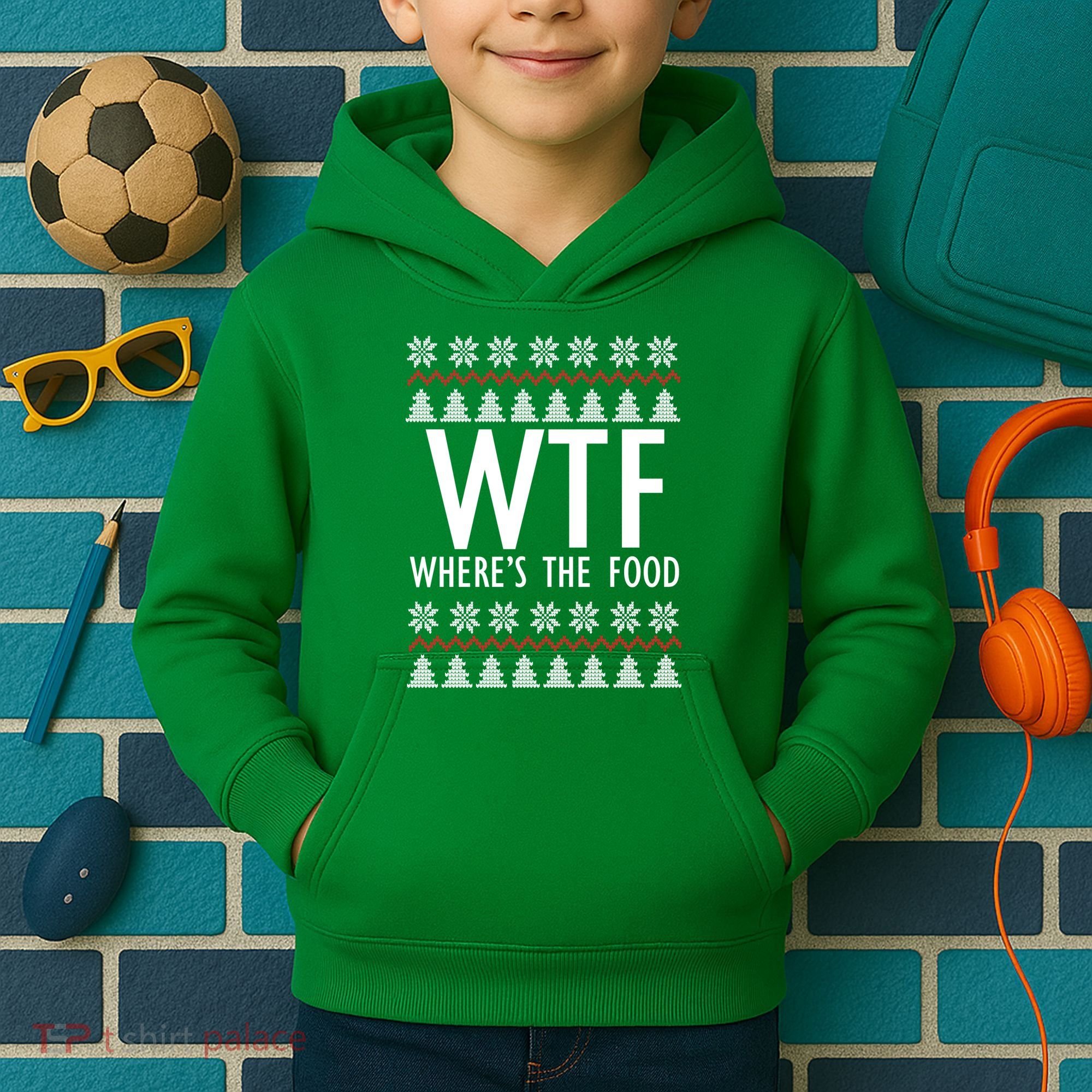 WTF Where's The Food Ugly Kids Hoodie