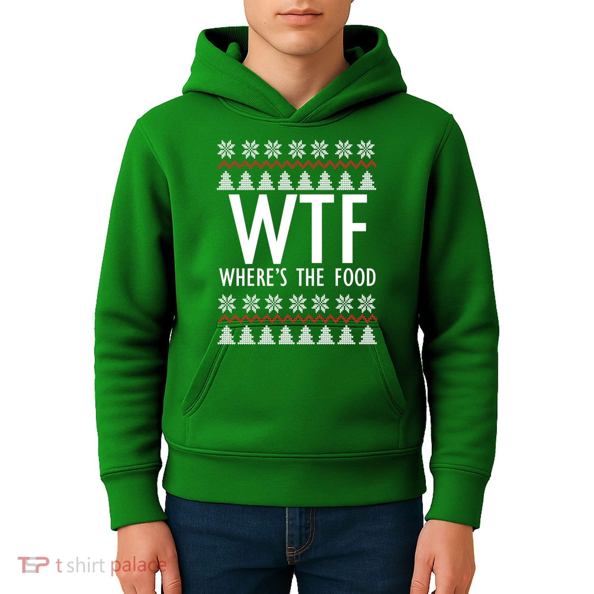 WTF Where's The Food Ugly Kids Hoodie