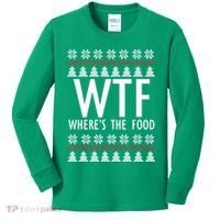 WTF Where's The Food Ugly Kids Long Sleeve Shirt thumb 0