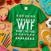 WTF Where's The Food Ugly Kids T-Shirt thumb 3