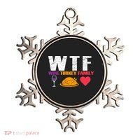 WTF Wine Turkey Family Thanksgiving  Ornament thumb 0