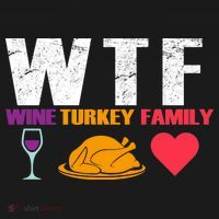 WTF Wine Turkey Family Thanksgiving  Ornament thumb 1