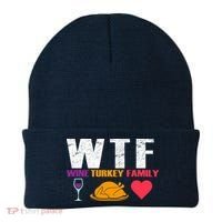 WTF Wine Turkey Family Thanksgiving  Beanie thumb 0