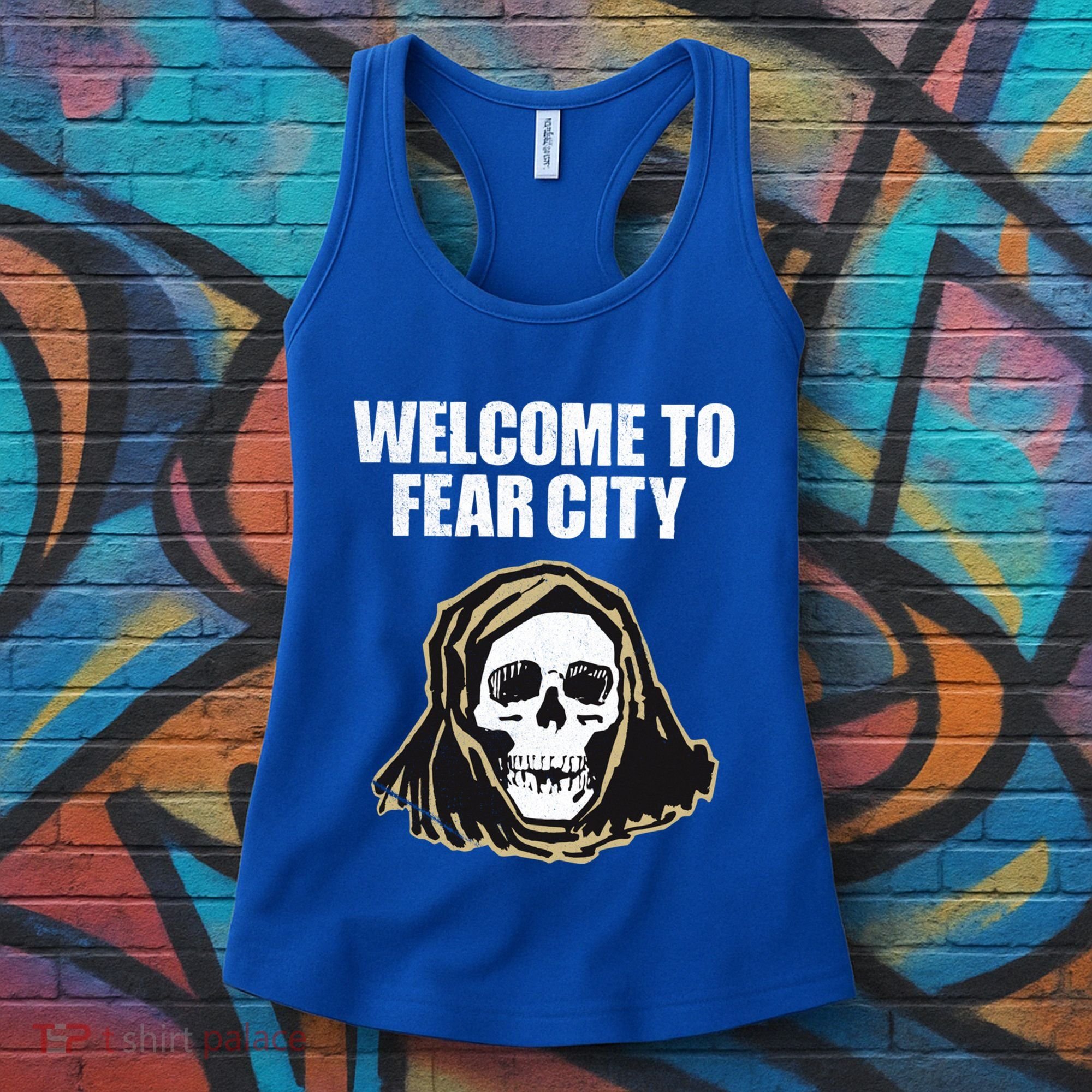 Welcome To Fear City Nyc New York 1977 Tourism Distressed Gift Women's Tank Top