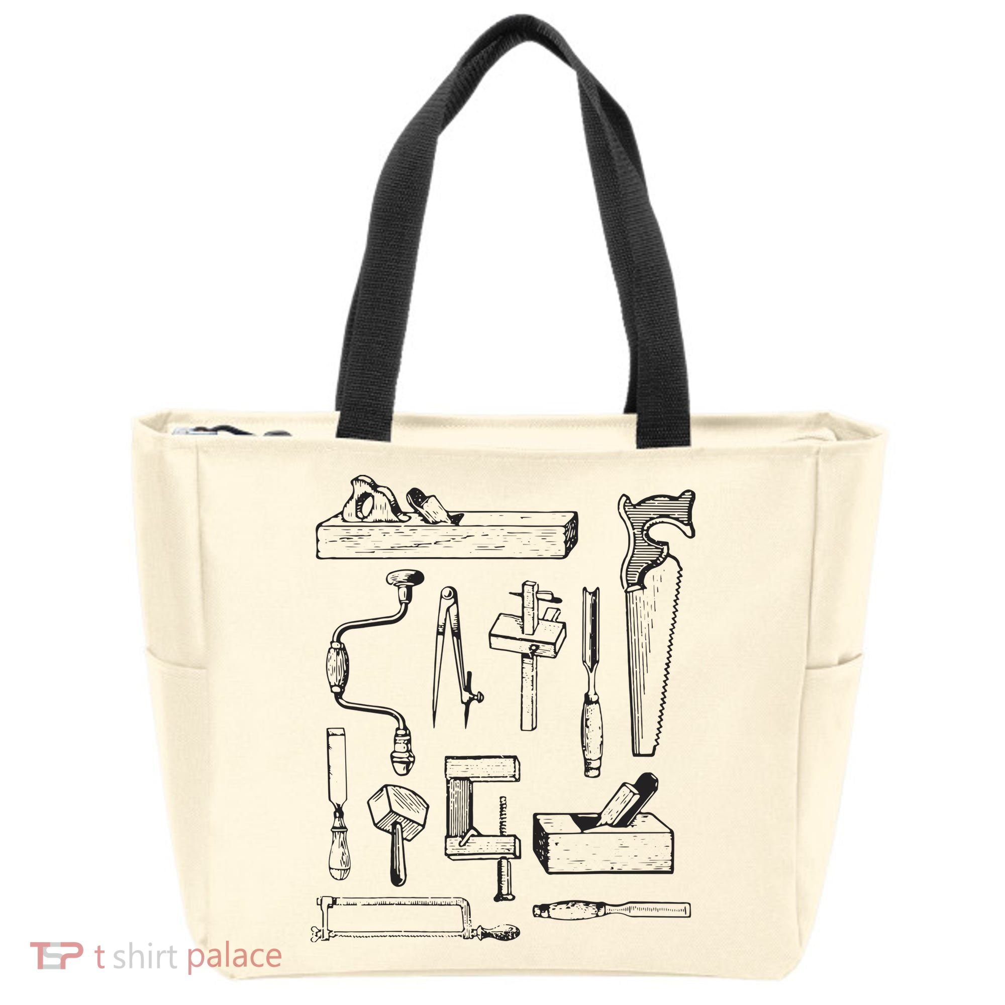 Woodworking Tools For Carpenters And Woodworkers Gift Men Tote Bag