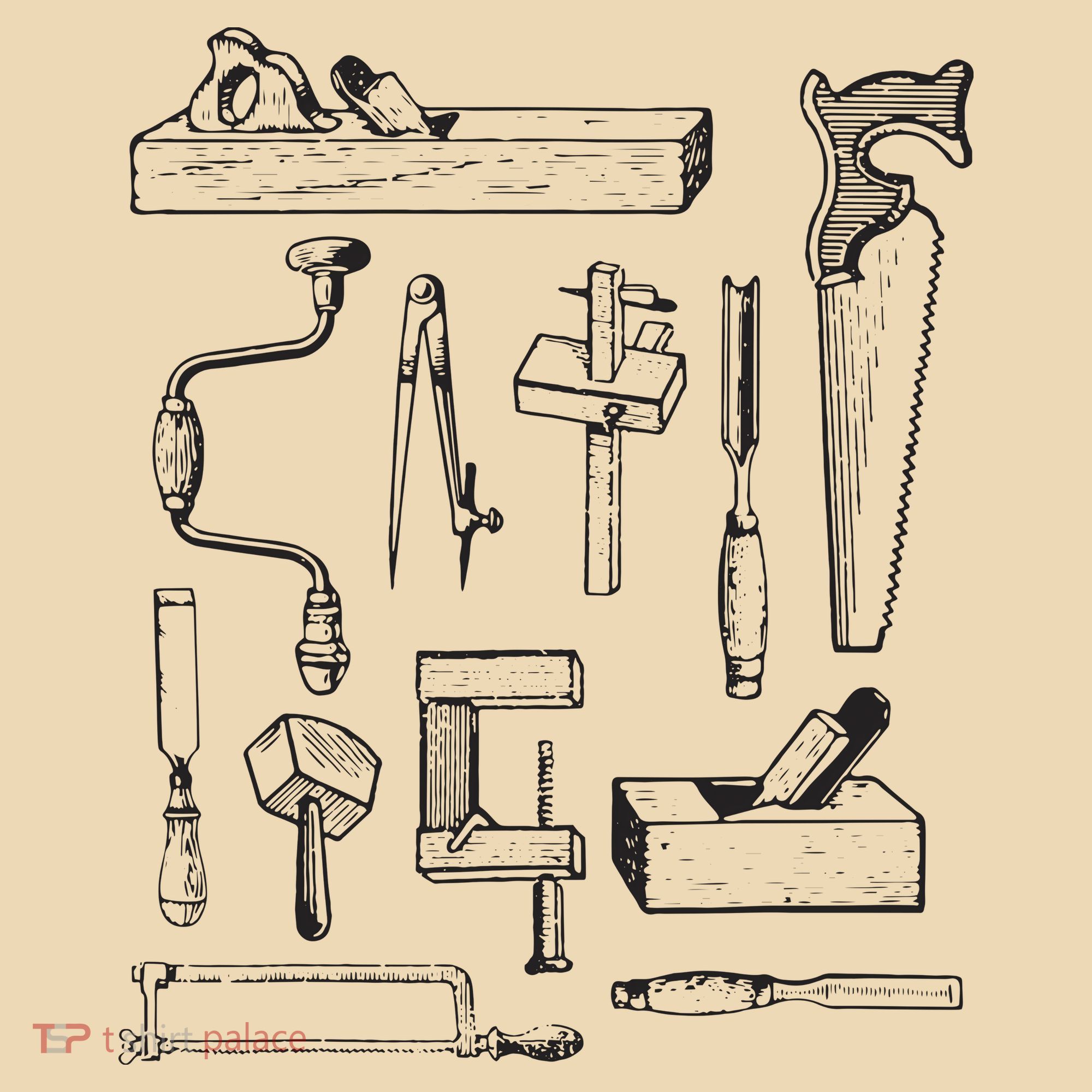 Woodworking Tools For Carpenters And Woodworkers Gift Men Tote Bag
