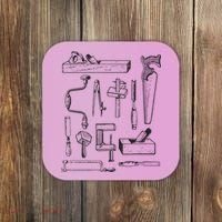 Woodworking Tools For Carpenters And Woodworkers Gift Men Coaster thumb 0