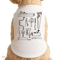 Woodworking Tools For Carpenters And Woodworkers Gift Men Doggie Tank thumb 0