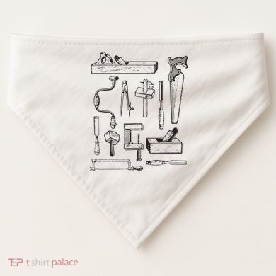Woodworking Tools For Carpenters And Woodworkers Gift Men USA-Made Doggie Bandana