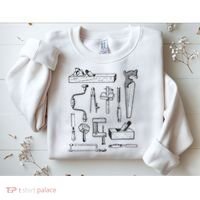 Woodworking Tools For Carpenters And Woodworkers Gift Men Sweatshirt thumb 2
