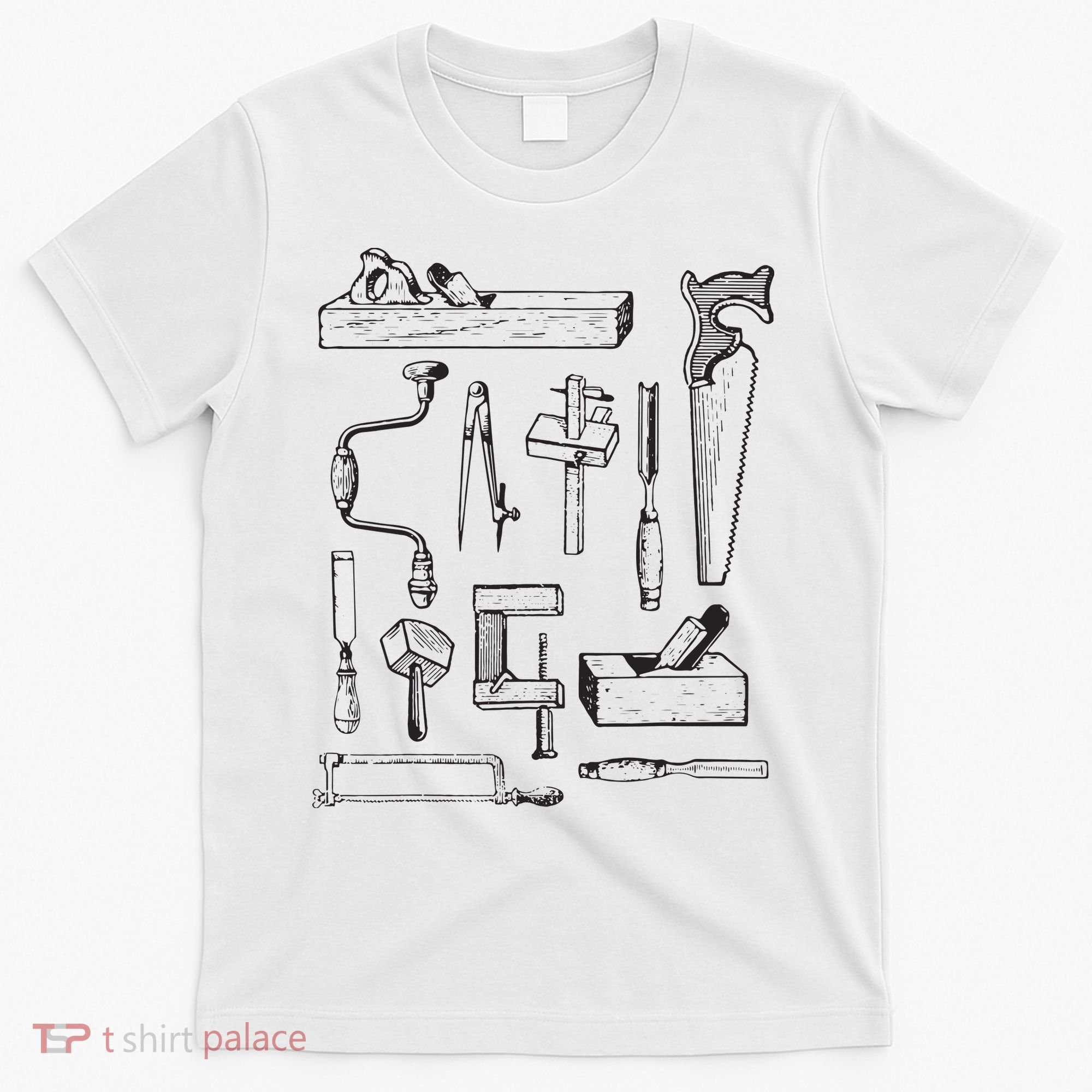 Woodworking Tools For Carpenters And Woodworkers Gift Men T-Shirt
