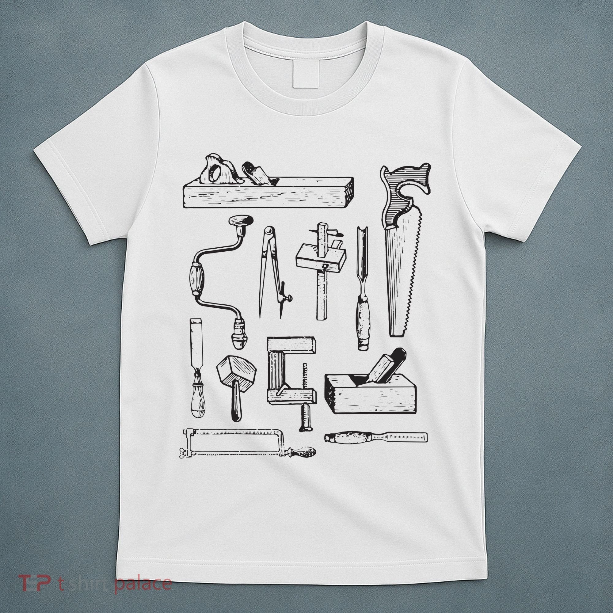Woodworking Tools For Carpenters And Woodworkers Gift Men T-Shirt